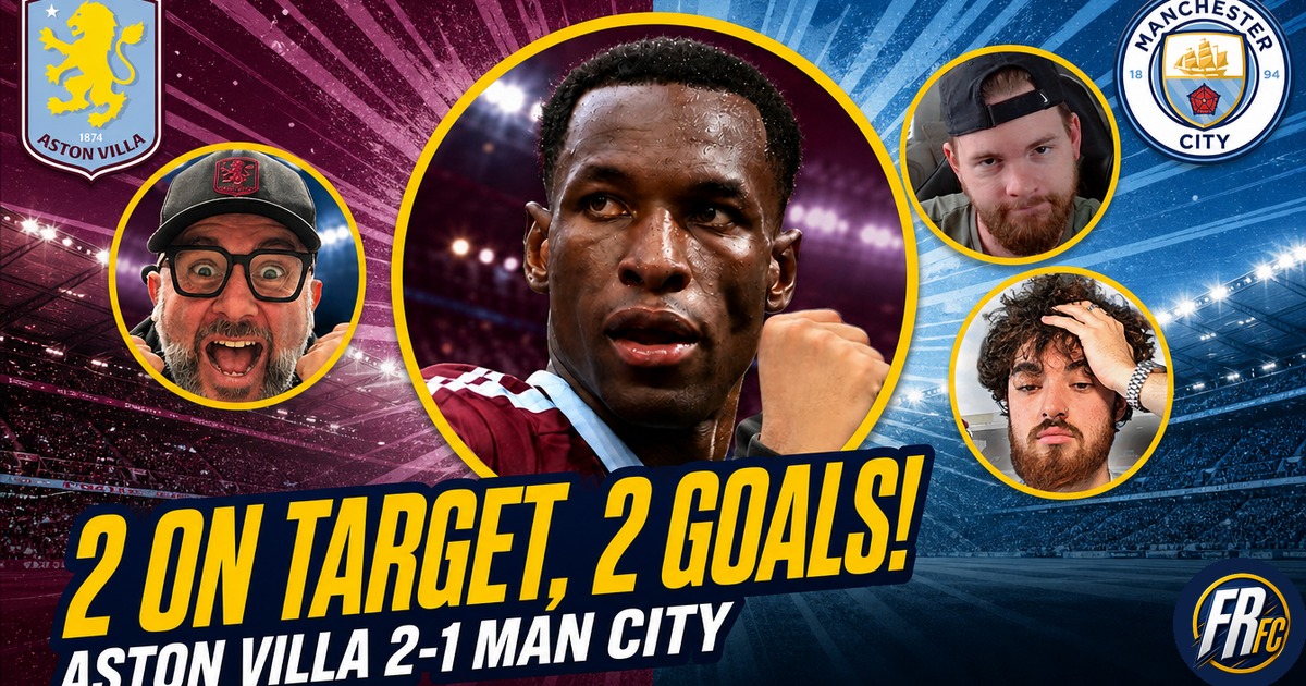 Aston Villa and Manchester City YouTubers react to a 2-1 at Villa Park
